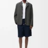 Jacket in Cotton and Silk Jacket in Cotton and Silk