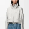 Jacket in Cotton and Silk Jacket in Cotton and Silk
