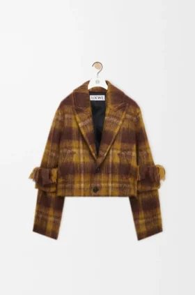 Jacket in Mohair and Wool Blend