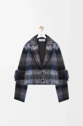 Jacket in Mohair and Wool Blend