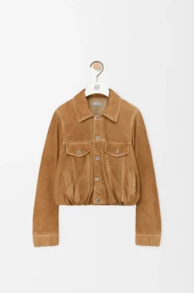 Jacket in Suede Goatskin