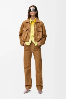 Jacket in Suede Goatskin