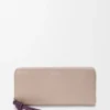 Knot Zip Around Wallet in Shiny Nappa Calfskin Knot Zip Around Wallet in Shiny Nappa Calfskin