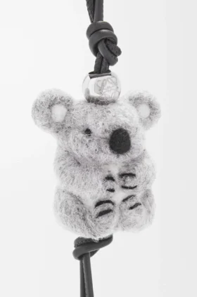 Koala Charm in Felt and Calfskin Koala Charm in Felt and Calfskin