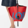 Large Bilbao Bucket Oversized Logo in Smooth Calfskin