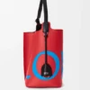 Large Bilbao Bucket Oversized Logo in Smooth Calfskin