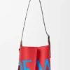 Large Bilbao Bucket Oversized Logo in Smooth Calfskin