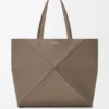 Large Horizontal Puzzle Fold Tote in Soft Grained Calfskin Large Horizontal Puzzle Fold Tote in Soft Grained Calfskin
