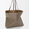 Large Horizontal Puzzle Fold Tote in Soft Grained Calfskin Large Horizontal Puzzle Fold Tote in Soft Grained Calfskin