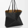 Large Horizontal Puzzle Fold Tote in Soft Grained Calfskin Large Horizontal Puzzle Fold Tote in Soft Grained Calfskin