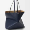 Large Horizontal Puzzle Fold Tote in Soft Grained Calfskin Large Horizontal Puzzle Fold Tote in Soft Grained Calfskin