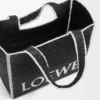 Large Loewe Font Tote in Raffia Large Loewe Font Tote in Raffia