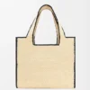 Large Loewe Font Tote in Raffia Large Loewe Font Tote in Raffia