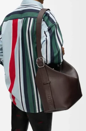 Large Loop Hobo in Supple Grained Calfskin