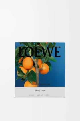 Large Orange Blossom Candle