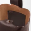 Large Pebble Bucket in Supple Grained Calfskin