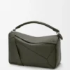 Large Puzzle Bag in Supple Grained Calfskin