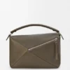 Large Puzzle Bag in Supple Grained Calfskin