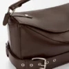 Large Puzzle Biker Bag in Shiny Calfskin
