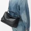 Large Puzzle Biker Bag in Shiny Calfskin