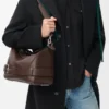 Large Puzzle Biker Bag in Shiny Calfskin