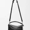 Large Puzzle Biker Bag in Shiny Calfskin