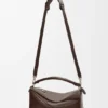 Large Puzzle Biker Bag in Shiny Calfskin