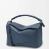 Large Puzzle Edge Bag in Classic Calfskin