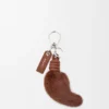 Lion Tail Charm in Mink and Calfskin