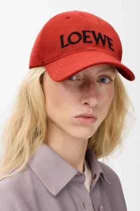 Loewe Cap in Cotton Canvas