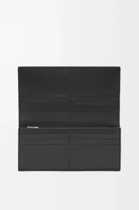 Long Horizontal Wallet in Soft Grained Calfskin