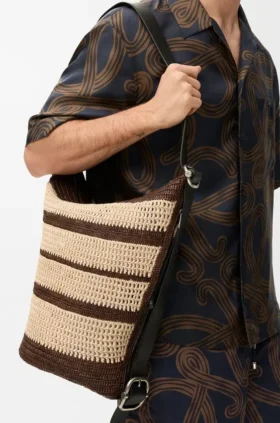 Loop Bucket in Raffia