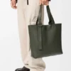 Loop Zipped Tote in Supple Grained Calfskin
