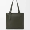 Loop Zipped Tote in Supple Grained Calfskin