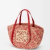 Medium Eclipse Basket in Raffia and Calfskin Medium Eclipse Basket in Raffia and Calfskin