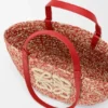 Medium Eclipse Basket in Raffia and Calfskin Medium Eclipse Basket in Raffia and Calfskin