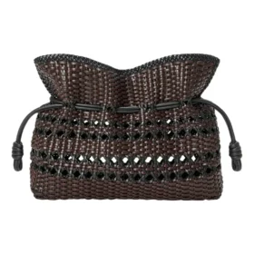 Medium Flamenco Clutch “Black Brown” a411Fc1Xdn-1103 Medium Flamenco Clutch “Black Brown” a411Fc1Xdn-1103