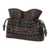 Medium Flamenco Clutch “Black Brown” a411Fc1Xdn-1103