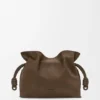 Medium Flamenco Clutch in Grained Nubuck