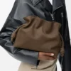 Medium Flamenco Clutch in Grained Nubuck