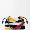 Medium Flamenco Purse in Embroidered Nappa
