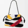 Medium Flamenco Purse in Embroidered Nappa
