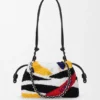 Medium Flamenco Purse in Embroidered Nappa