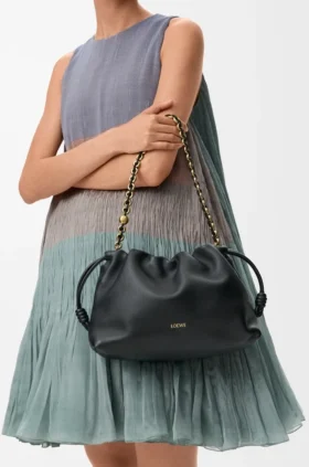 Medium Flamenco Purse in Mellow Nappa Lambskin