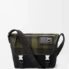 Medium Flex Messenger in Canvas and Brushed Suede Medium Flex Messenger in Canvas and Brushed Suede