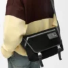Medium Flex Messenger in Canvas and Suede Medium Flex Messenger in Canvas and Suede