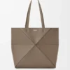 Medium Horizontal Puzzle Fold Tote in Soft Grained Calfskin
