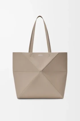 Medium Horizontal Puzzle Fold Tote in Soft Grained Calfskin