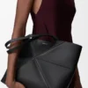 Medium Horizontal Puzzle Fold Tote in Soft Grained Calfskin