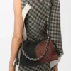 Medium Lion Beads Flamenco Purse in Beaded Canvas and Calfskin